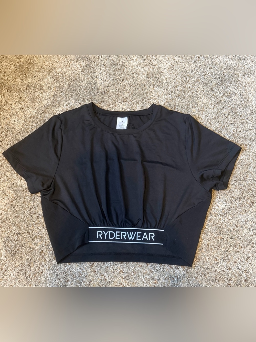 Ryderwear Black Cropped Performance Top 🖤✨ NWT Size Small